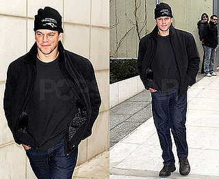 Photos of Matt Damon in NYC 2009-02-13 07:45:00