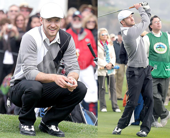 Justin Timberlake Tees Off