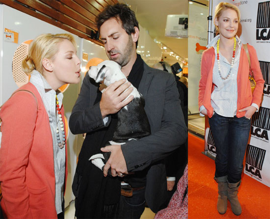 Katherine Heigl Snuggles Up to New Pups