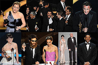 Photos of Brad Pitt, Angelina Jolie, Jennifer Aniston, Natalie Portman, Will Smith, Reese Witherspoon, at the 2009 Oscars