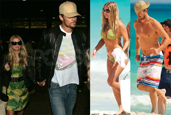 Fergie and Josh in Mexico