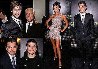 Photos of Victoria Beckham, John Mayer, Chace Crawford, Leonardo DiCaprio, Josh Hartnett at Armani Fifth Ave Opening