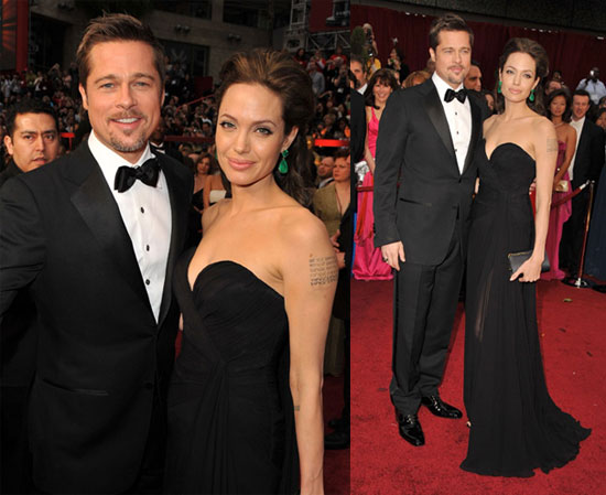 Angie and Brad at teh Oscars