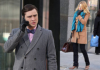 Photos of Ed Westwick and Blake Lively Filming in NYC