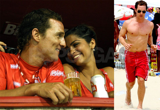 Matthew and Camila on Ipanema Beach
