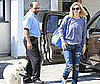 Photo of Drew Barrymore Going into an Editing Studio with her Dog in LA