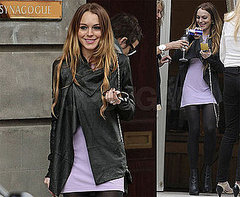 Photos of Lindsay Lohan and Samantha Ronson in London at Synagogue, Drinking, Rumors Lindsay Is Converting to Judaism