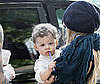 Photo of Nicole Richie and Joel Madden's Daughter Harlow Playing with a Straw in LA