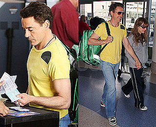 Photos of Robert Downey Jr at LAX