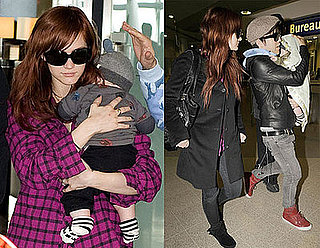 Photos of Ashlee Simpson and Pete Wentz With Bronx in Manchester Airport
