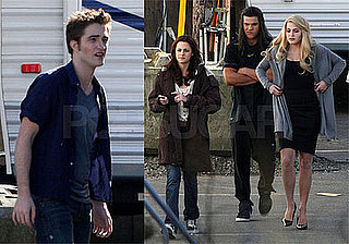 Photos of Robert Pattinson, Taylor Lautner, Kristen Stewart, Nikki Reed Filming New Moon in Vancouver