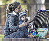 Photo of Gisele Bundchen Playing with her Stepson John Moynahan at an LA Park