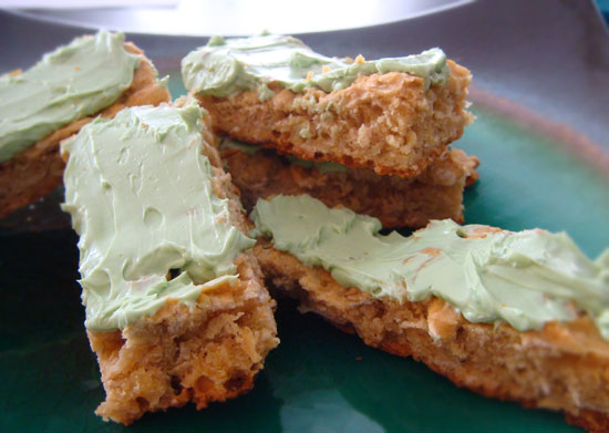 Pet Friendly Peanut Butter Oat and Cream Cheese Cookies
