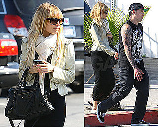 Photos of Nicole Richie and Joel Madden At an Office Building in LA