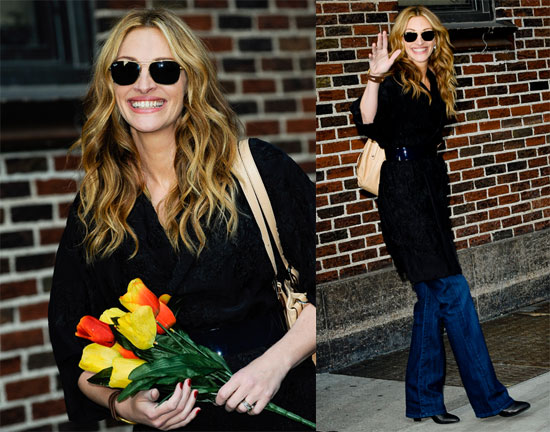 Julia Roberts at The Late Show