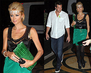 Photos of Paris Hilton Dressed in Green For St. Patrick's Day