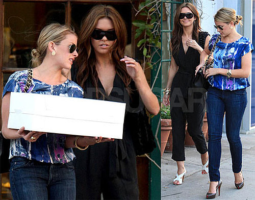 Photos of Lo Bosworth and Audrina Patridge Filming the Hills in LA
