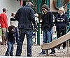 Photo of Heidi Klum and Seal with Kids Leni, Johan and Henry at the Park in LA