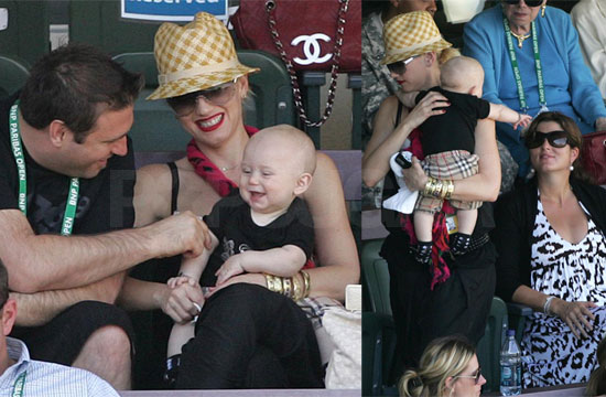 Gwen and Zuma at Tennis Tournament
