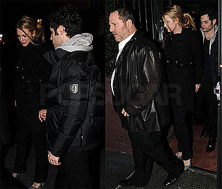Photos of Blake Lively and Penn Badgley Leaving the Waverly Inn With Harvey Weinstein