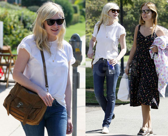 Kirsten Dunst Hangs With Friends