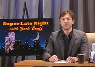 Video of Zach Braff Hosting Super Late Night