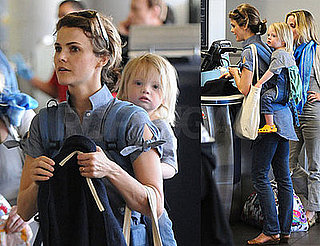 Photos of Keri Russell and Son River Deary at LAX on Her 33rd Birthday