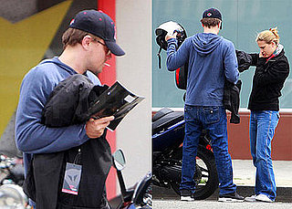 Photos of Leonardo DiCaprio and Bar Refaeli, Wearing a Ring, Riding a Motorcycle in LA
