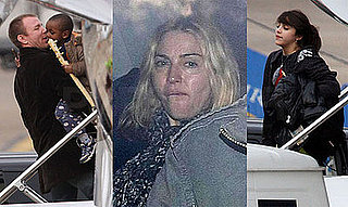 Photos of Madonna, Guy Ritchie, David Banda, Lourdes Leon at Heathrow, Guy Praises Madonna as a Mother