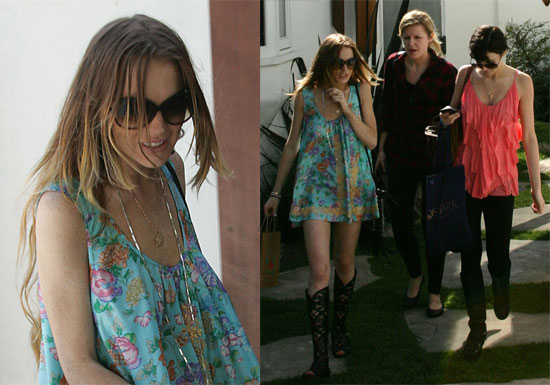 Lindsay and Ali Lohan in LA