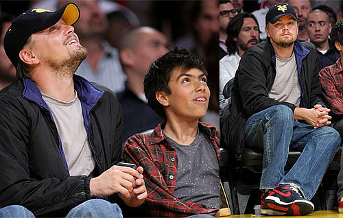 Photos of Leonardo DiCaprio at the Lakers Game