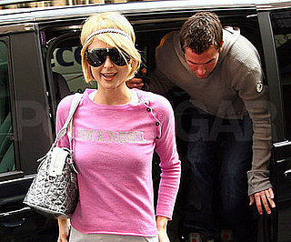 Photo of Paris Hilton and Doug Reinhardt Arriving at Their London Hotel
