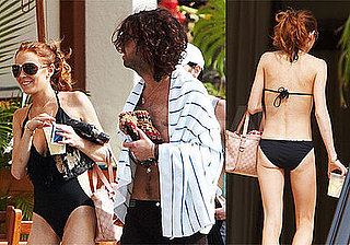 Photos of Lindsay Lohan in Bathing Suit in Maui