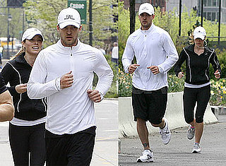 Photos of Justin Timberlake and Jessica Biel Running in New York