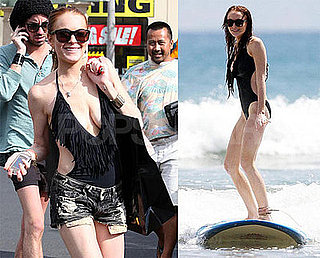 Photos of Lindsay Lohan and Ali Surfing in Hawaii