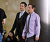 Photo of Brad Pitt and Spike Jonze Filming a Commercial