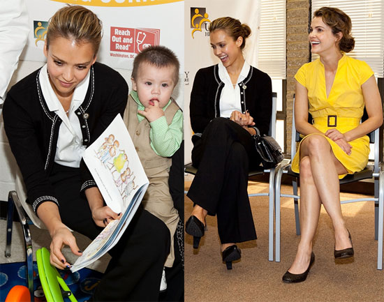 Jessica and Keri Read to Children