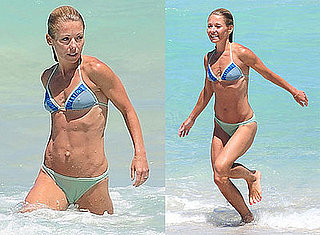 Photos of Kelly Ripa Swimming in Her Bikini in Miami