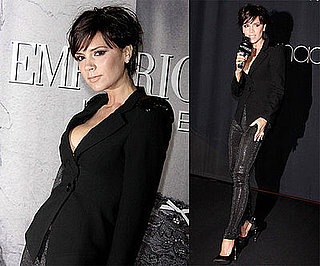 Photos of Victoria Beckham Unveiling Her Armani Underwear Ad at Macy's in New York City