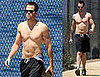 Shirtless Chris Pine