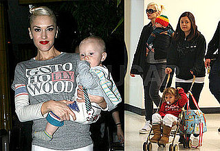 Photos of Gwen Stefani, Kingston Rossdale, Zuma Rossdale at JFK