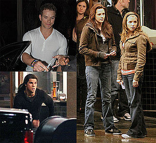 Photos of Twilight's Kristen Stewart, Kellan Lutz, Taylor Lautner Filming New Moon in Vancovuer