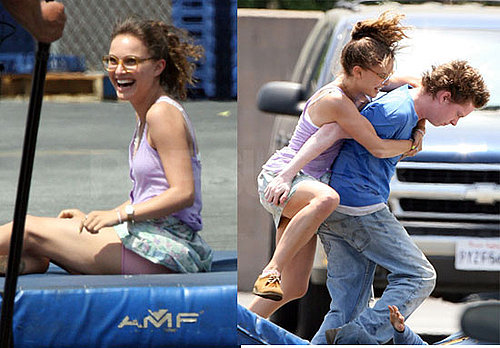 Photos Natalie Portman, Who's Rumored to Be Dating Sean Penn, Filming Hesher in LA