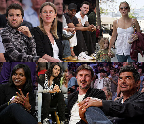 Photos of Kate Hudson, Denzel Washington, Adam Levine, Nicky Hilton, Mindy Kaling at Lakers Game 7 Against Rockets