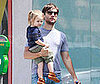 Photo Slide of Ruby and Tobey Maguire at the Ducati Shop in LA