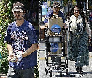 Photos of Shia LaBeouf and His Mom Grocery Shopping in LA