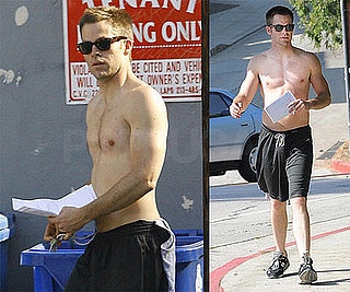 Photos of Chris Pine Jogging Shirtless in LA
