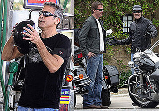 Photos of George Clooney and Rande Gerber Riding Motorcycles