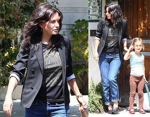 Photos of Courteney Cox Picking Up Coco Cox From School in LA