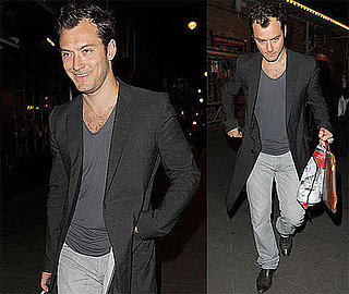 Photos of Jude Law Leaving a London Theater After Performing in Hamlet